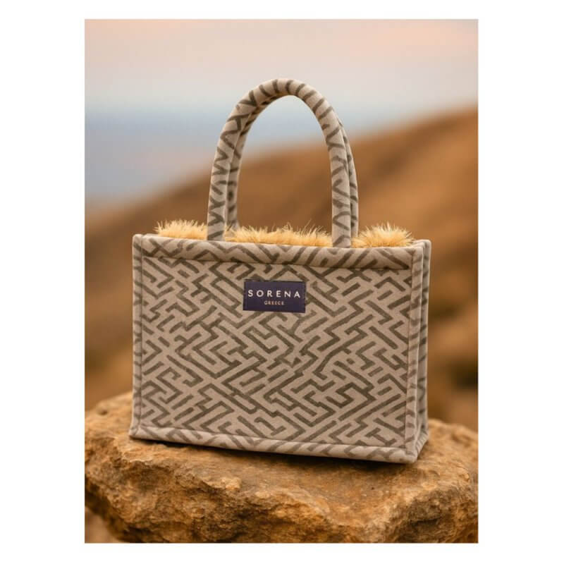 SORENA Zizina Medium Tote Bag Γυναικεία Τσάντα Χειρός Μπέζ