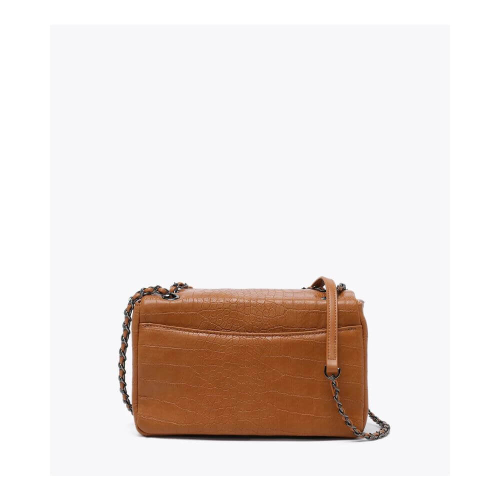 AXEL Γυναικεία Τσάντα Ώμου Ταμπά Κροκό 1010-3502-CAMEL