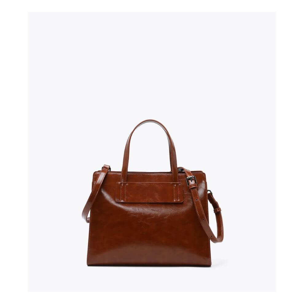 AXEL Γυναικεία Τσάντα Χειρός Ταμπά Με Λεπτομέρειες Σουέτ 1010-3509-CAMEL