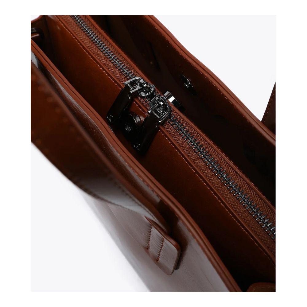 AXEL Γυναικεία Τσάντα Χειρός Ταμπά Με Λεπτομέρειες Σουέτ 1010-3509-CAMEL