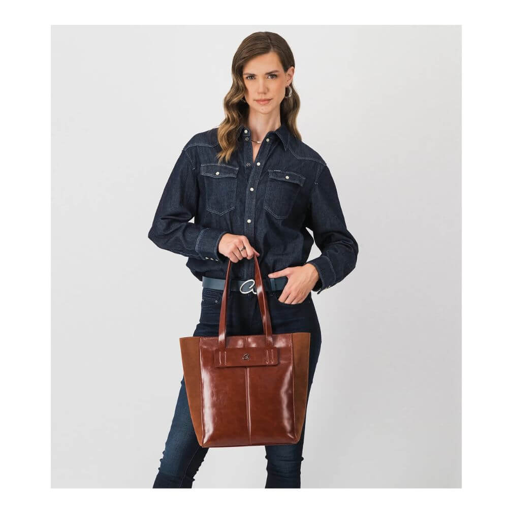 AXEL Γυναικεία Τσάντα Ώμου Ταμπά Με Λεπτομέρειες Σουέτ 1010-3511-CAMEL