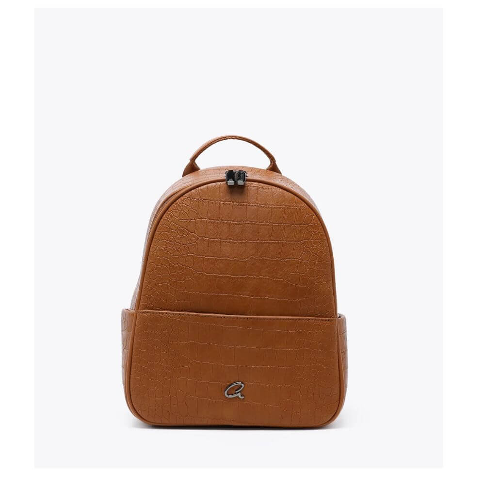 AXEL Γυναικεία Τσάντα Πλάτης Ταμπά Κροκό 1023-0573-CAMEL