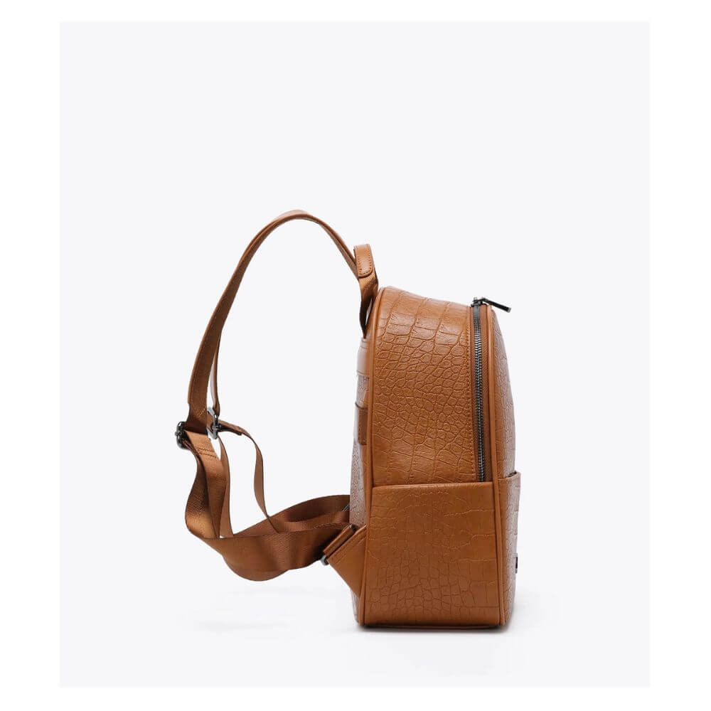 AXEL Γυναικεία Τσάντα Πλάτης Ταμπά Κροκό 1023-0573-CAMEL