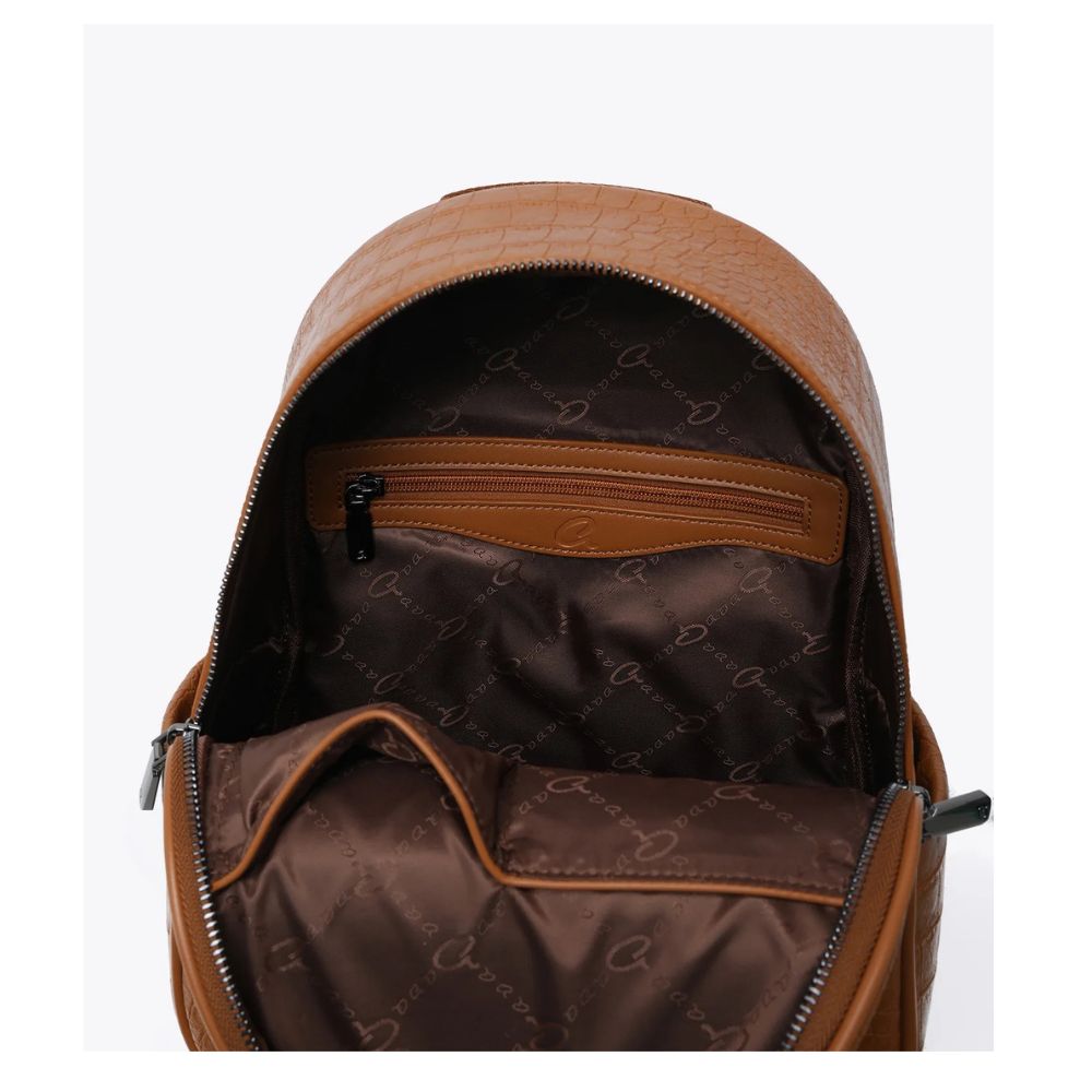 AXEL Γυναικεία Τσάντα Πλάτης Ταμπά Κροκό 1023-0573-CAMEL