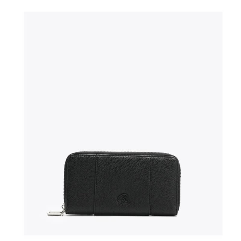 AXEL Γυναικείο Μεγάλο Διπλό Πορτοφόλι Μαύρο 1101-1774-BLACK