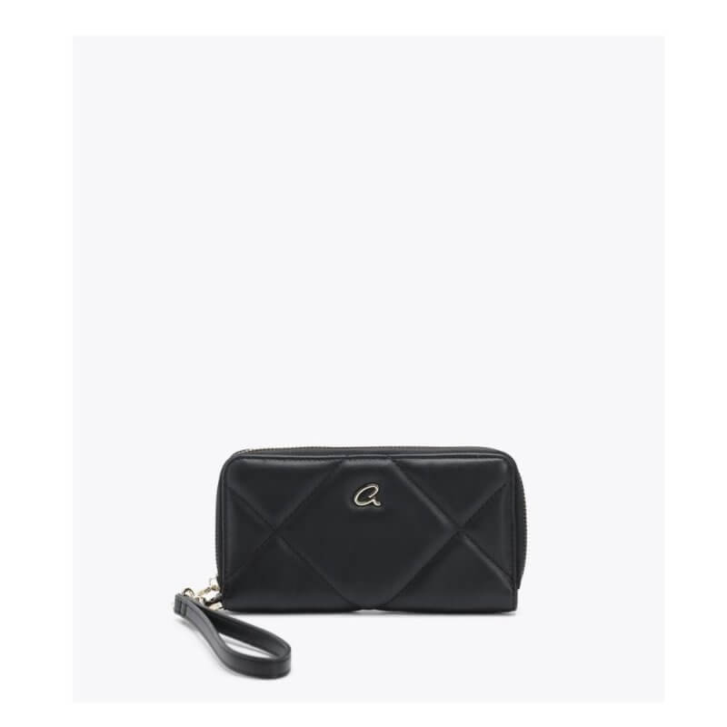 AXEL Γυναικείο Πορτοφόλι Μαύρο Με Ραφές 1101-1847-BLACK