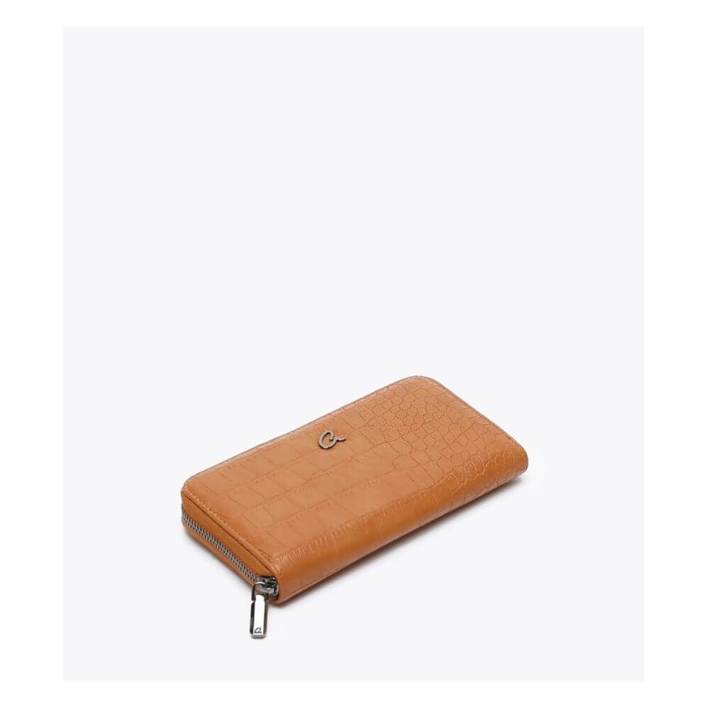 AXEL Melitta Γυναικείο Πορτοφόλι Κροκό Ταμπά 1101-1878-CAMEL