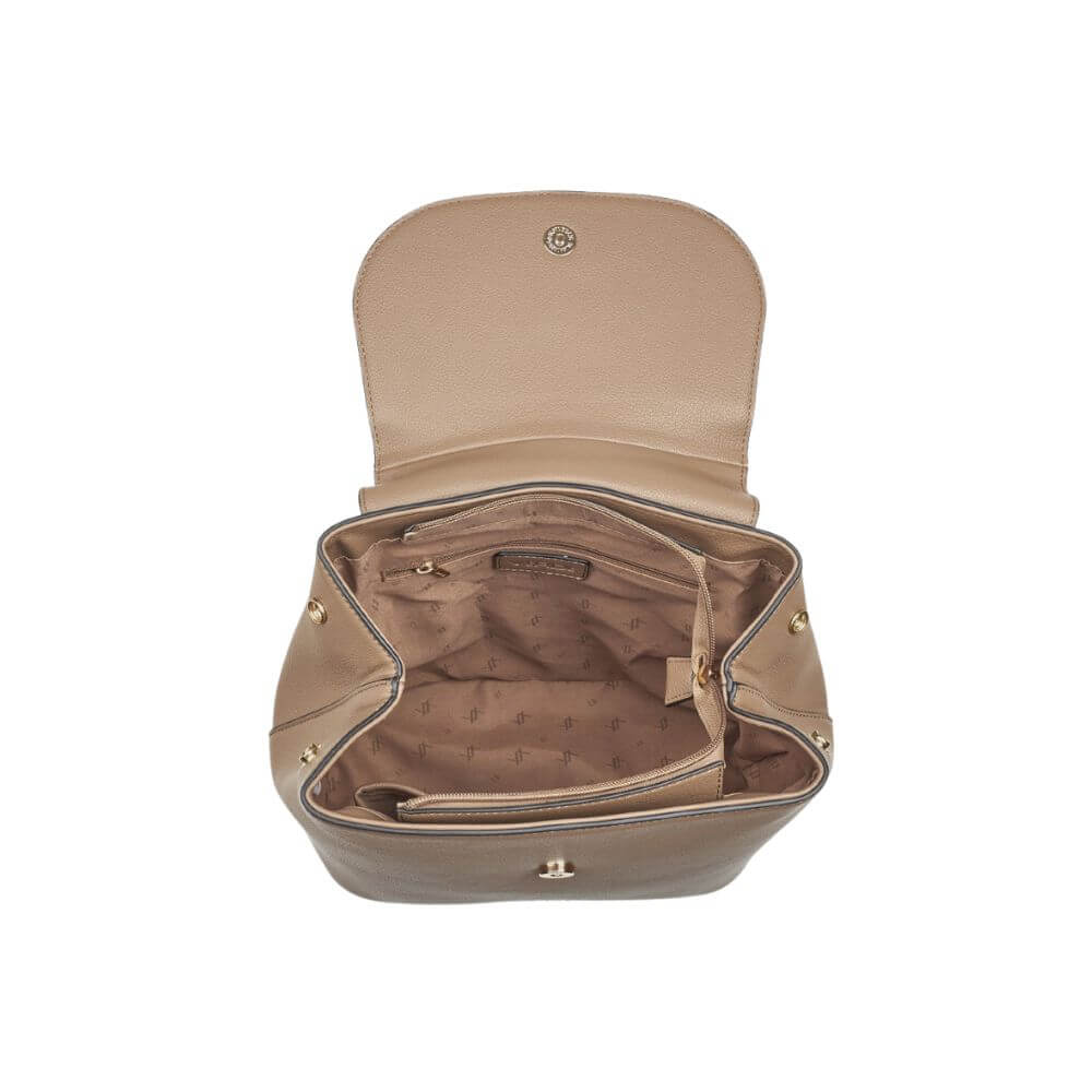 VERDE Γυναικεία Τσάντα Πλάτης Πούρο 16-0008107-TAUPE