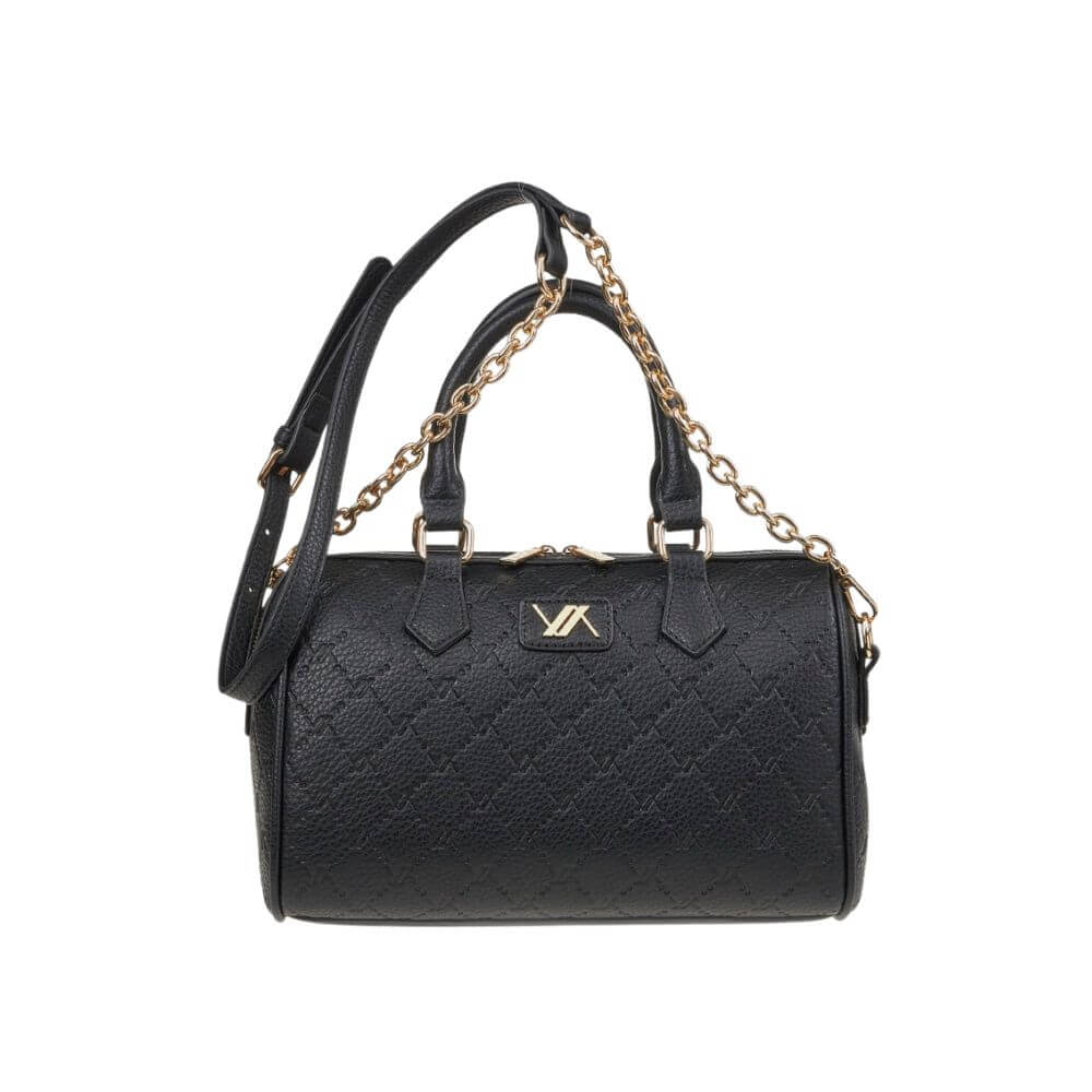 VERDE Γυναικεία Τσάντα Χειρός Μαύρη 16-0008116-BLACK