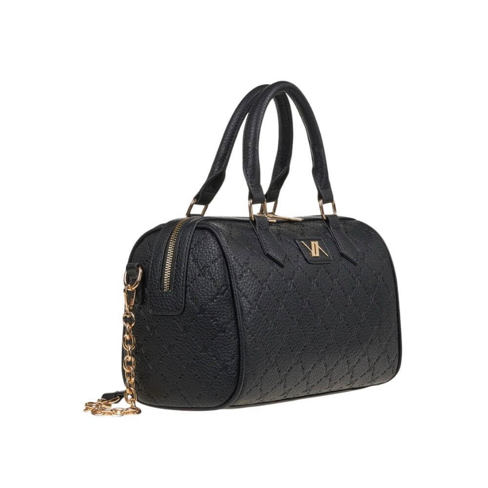 VERDE Γυναικεία Τσάντα Χειρός Μαύρη 16-0008116-BLACK