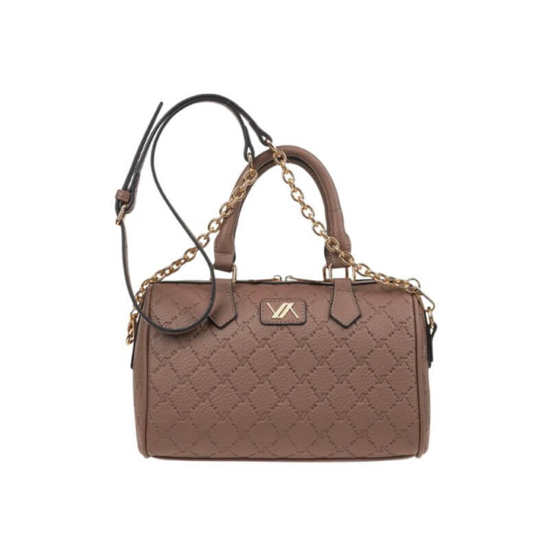 VERDE Γυναικεία Τσάντα Χειρός Πούρο 16-0008116-TAUPE