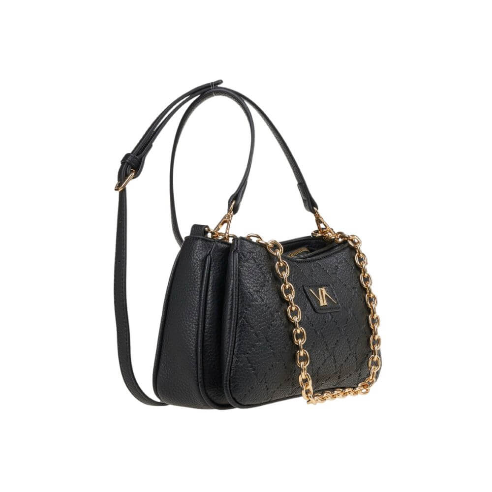 VERDE Γυναικεία Τσάντα Χιαστί Μαύρη 16-0008118-BLACK