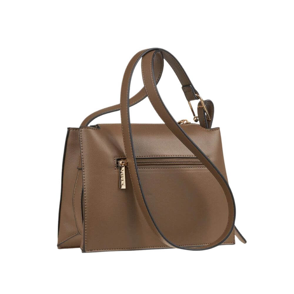 VERDE Γυναικεία Τσάντα Χιαστί Πούρο 16-0008128-TAUPE