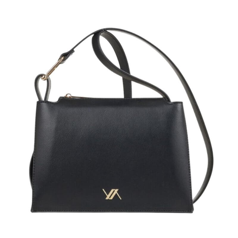 VERDE Γυναικεία Τσάντα Χιαστί Μαύρη 16-0008128-BLACK