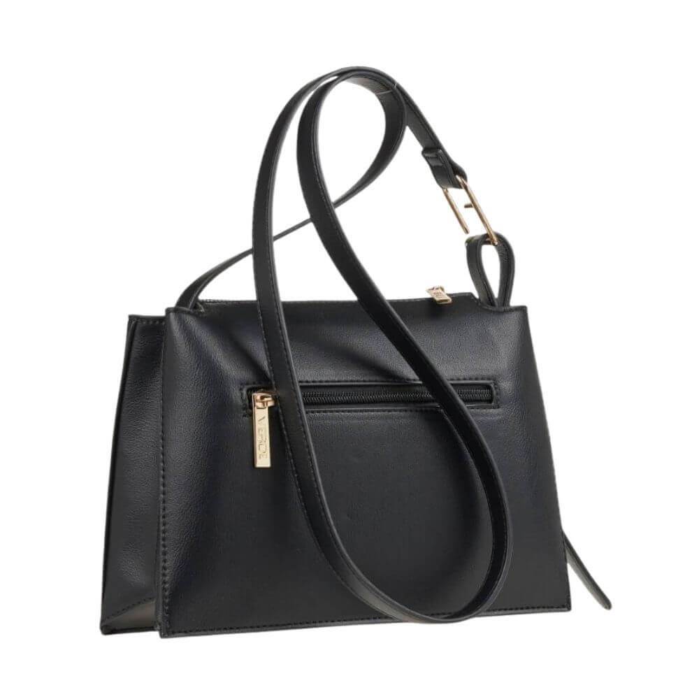 VERDE Γυναικεία Τσάντα Χιαστί Μαύρη 16-0008128-BLACK