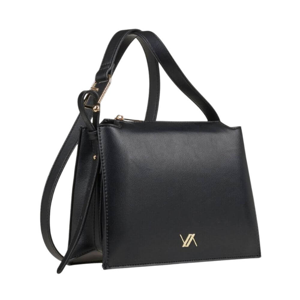 VERDE Γυναικεία Τσάντα Χιαστί Μαύρη 16-0008128-BLACK