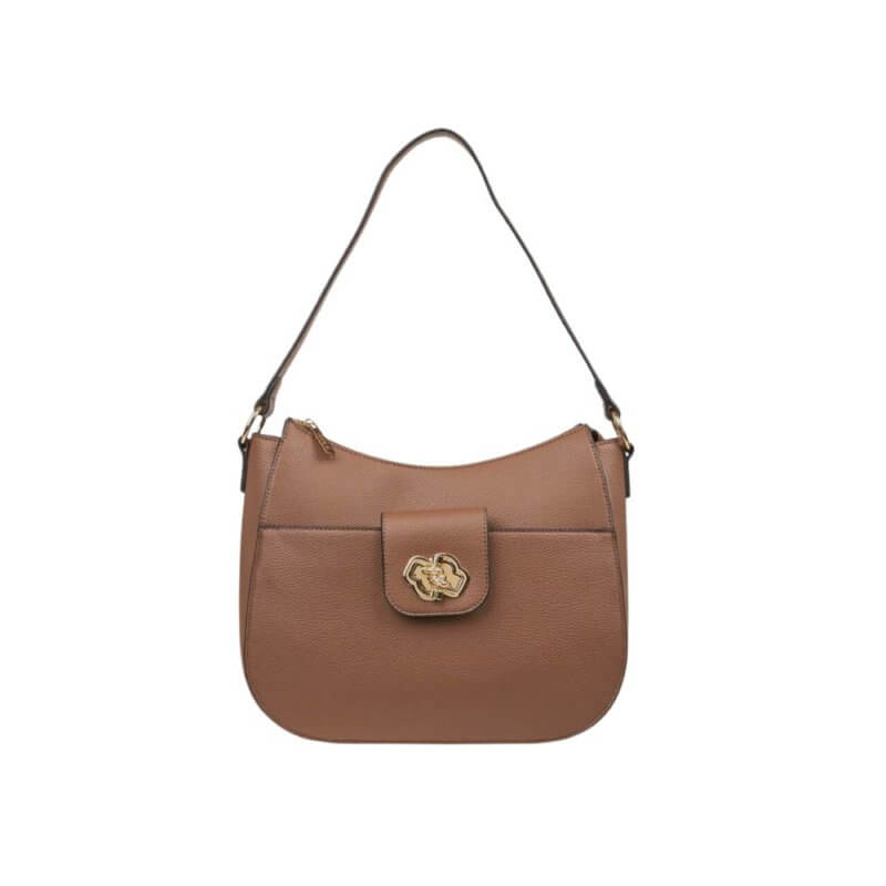 VERDE Γυναικεία Τσάντα Ώμου Πούρο 16-0008189-TAUPE