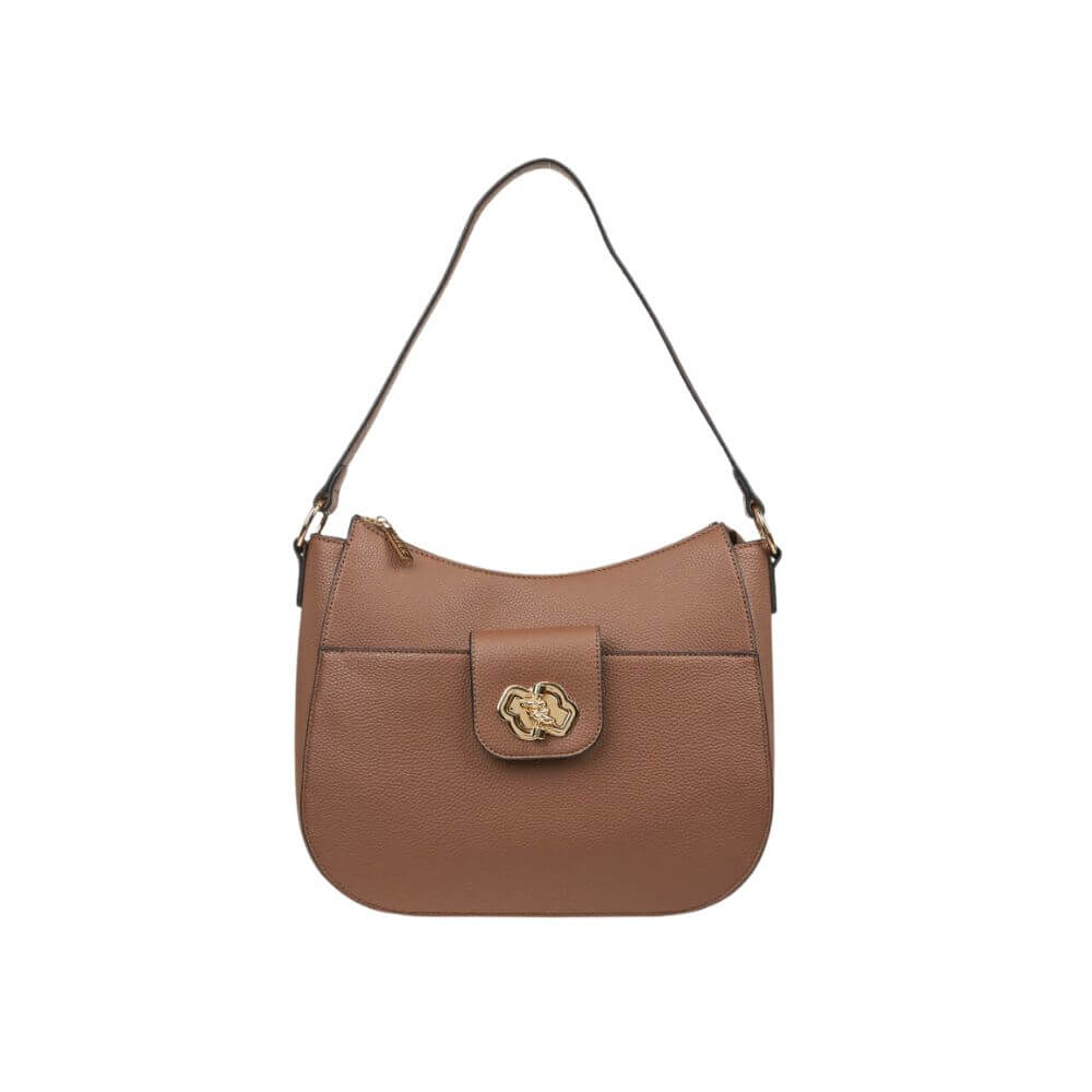 VERDE Γυναικεία Τσάντα Ώμου Πούρο 16-0008189-TAUPE