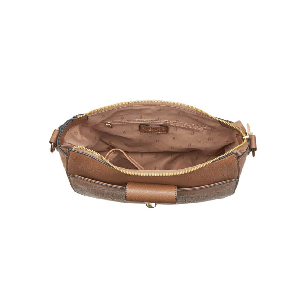 VERDE Γυναικεία Τσάντα Ώμου Πούρο 16-0008189-TAUPE