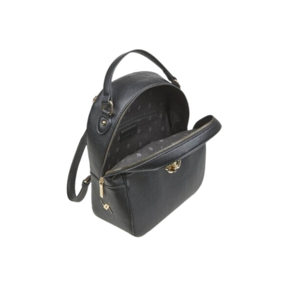 VERDE Γυναικεία Τσάντα Πλάτης Μαύρη 16-0008190-BLACK