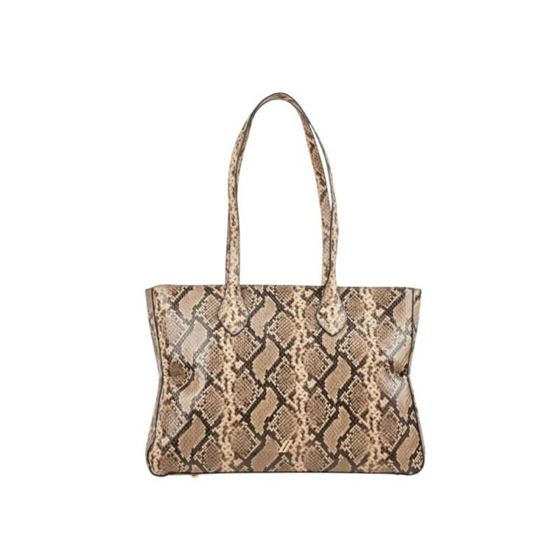 VERDE Γυναικεία Τσάντα Ώμου Μπέζ Animal Print 16-0008239-BEIGE