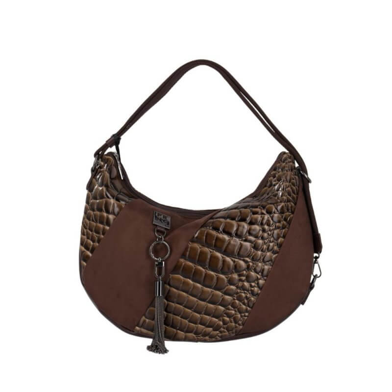 FRNC Γυναικεία Τσάντα Ώμου Καφέ 5911 COF