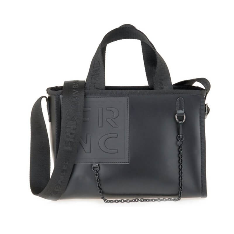 FRNC Γυναικεία Τσάντα Χειρός Μαύρη 6012E BLK