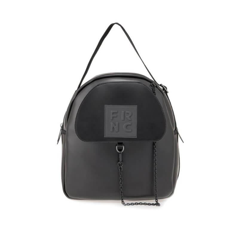 FRNC Γυναικεία Τσάντα Πλάτης Μαύρη 6015E BLK
