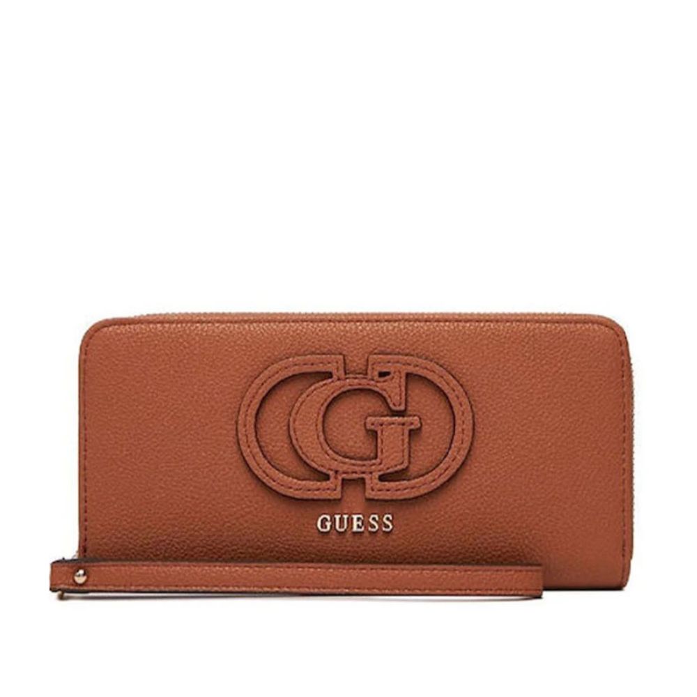 GUESS Calebra SLG Γυναικείο Πορτοφόλι Ταμπά HWBG95361460-COGNAC