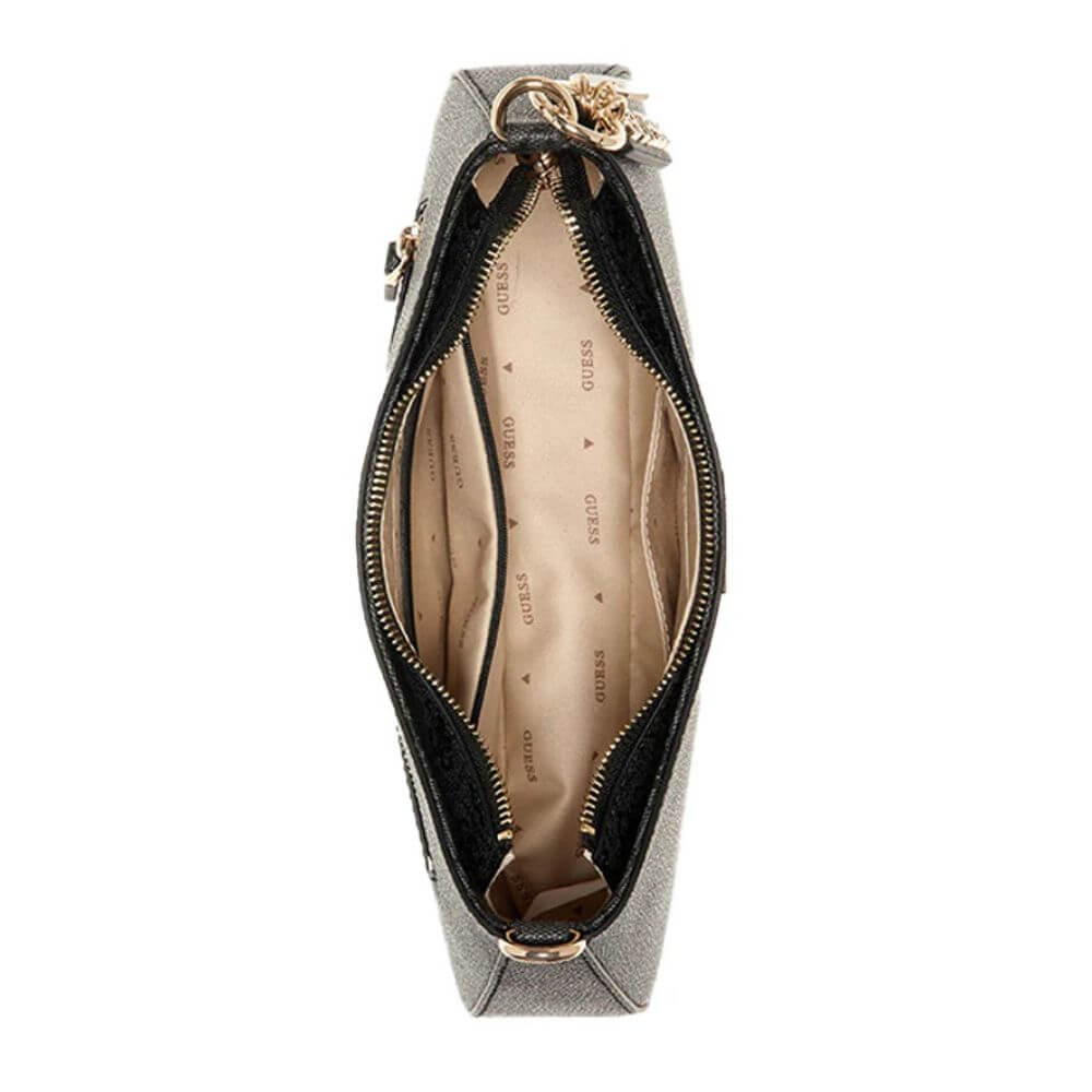 GUESS Noelle II Γυναικεία Τσάντα Ώμου Γκρί HWBG9672180-CLO