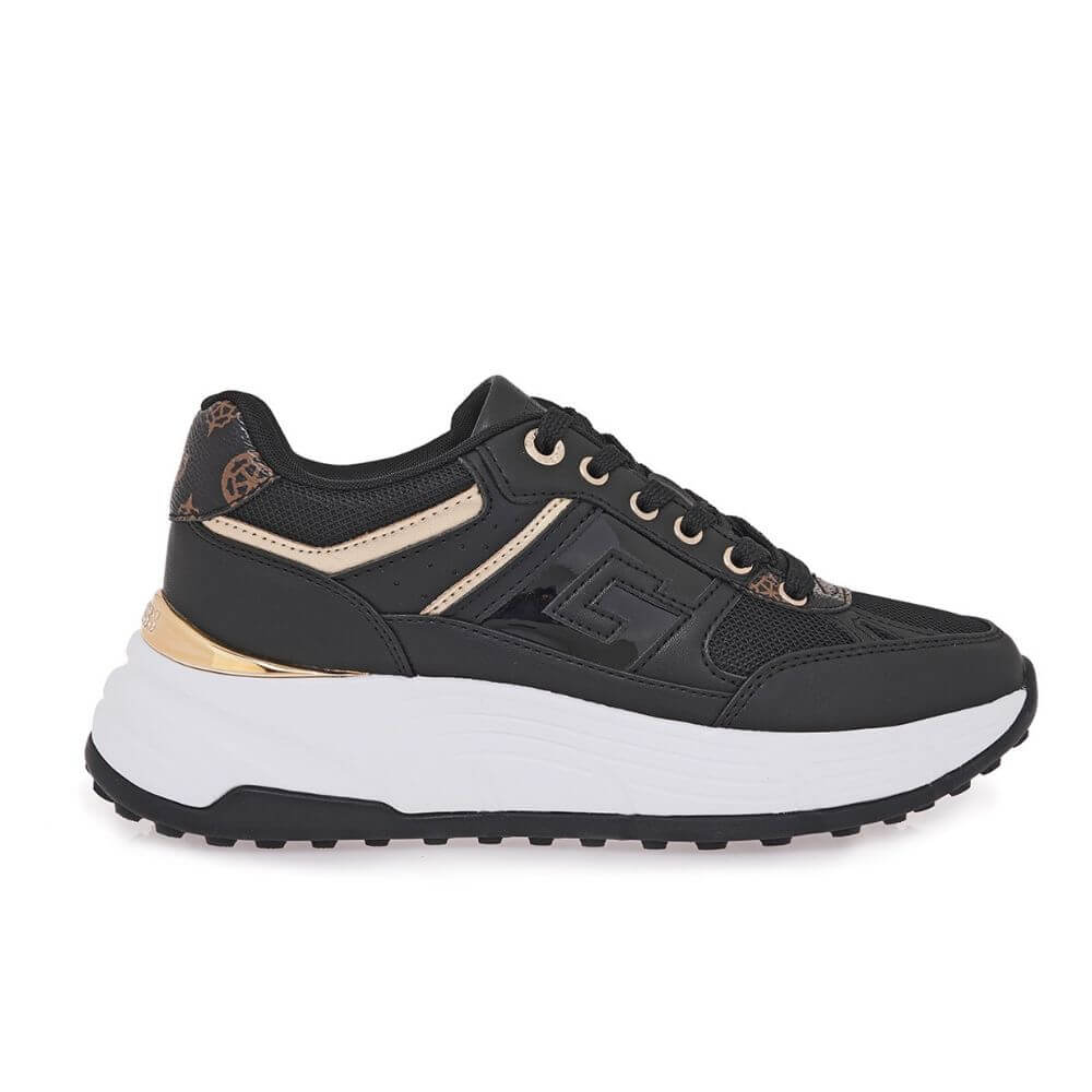 GUESS Γυναικεία Αθλητικά Sneakers FONZI Μαύρα FLTFONFAB12-BLACK
