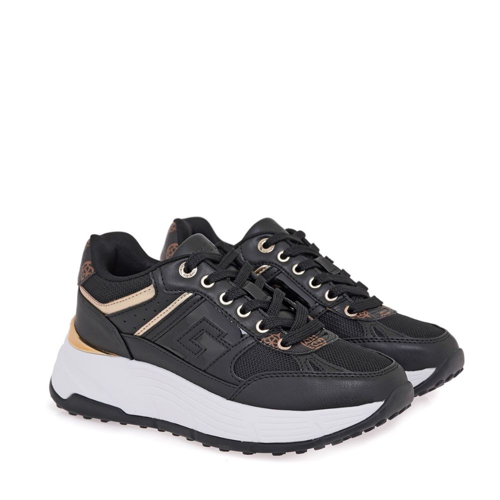 GUESS Γυναικεία Αθλητικά Sneakers FONZI Μαύρα FLTFONFAB12-BLACK