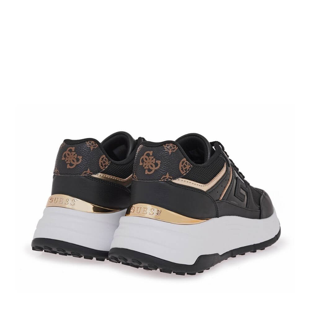 GUESS Γυναικεία Αθλητικά Sneakers FONZI Μαύρα FLTFONFAB12-BLACK