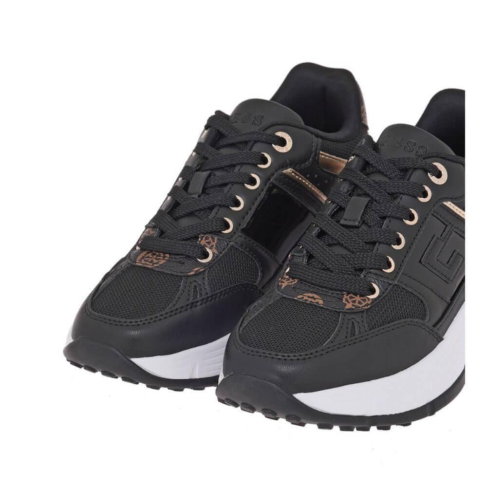 GUESS Γυναικεία Αθλητικά Sneakers FONZI Μαύρα FLTFONFAB12-BLACK