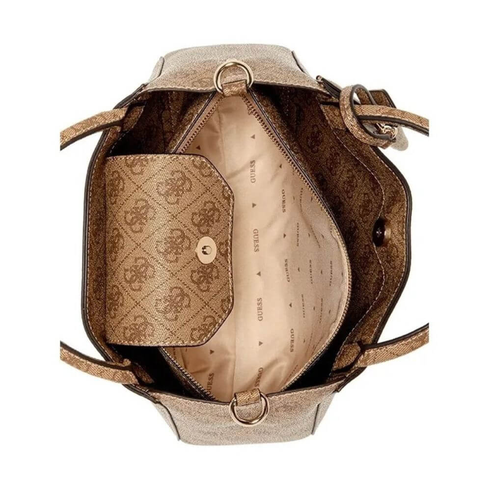 GUESS Brenton Γυναικεία Τσάντα Χειρός Μπέζ HWLG9648050-LTL