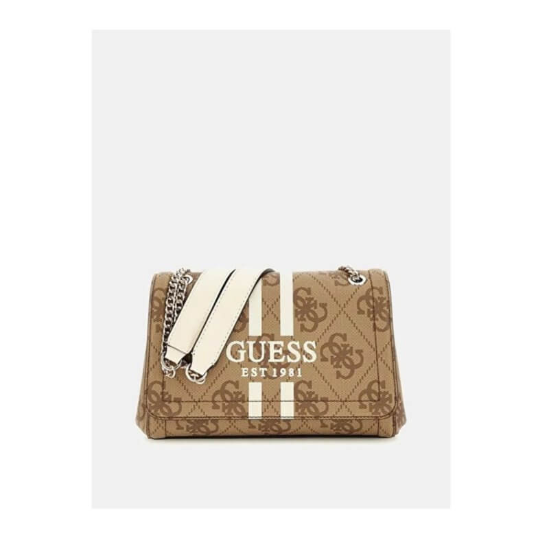 GUESS Noelle Γυναικεία Τσάντα Ώμου Μπέζ HWOS9672210-LTL