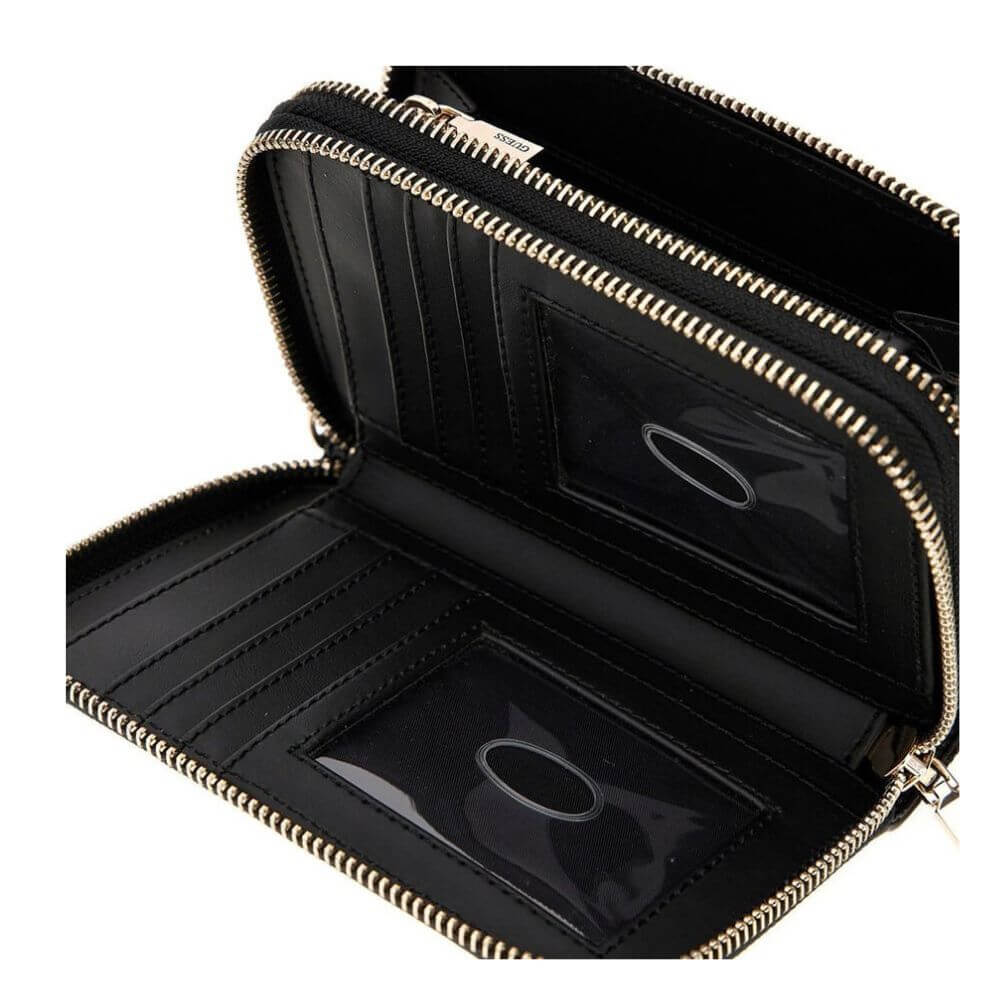 GUESS Laurel SLG Γυναικείο Διπλό Πορτοφόλι Μαύρο HWPD74591640-BLO