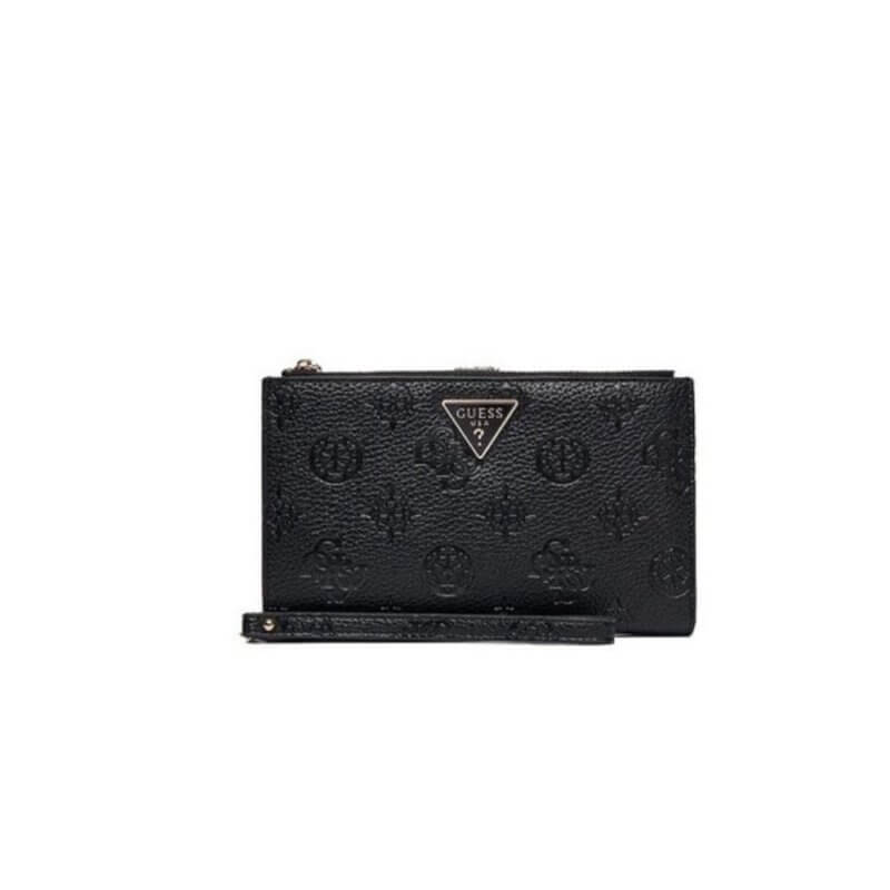 GUESS Cresidia SLG Γυναικείο Πορτοφόλι Μαύρο HWPD98881570-BLACK LOGO