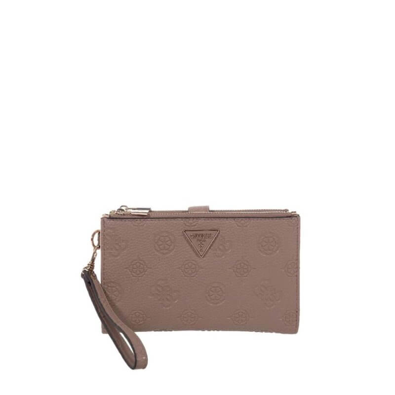 GUESS Cresidia SLG Γυναικείο Πορτοφόλι Πούρο HWPD98881570-DARK TAUPE LOGO