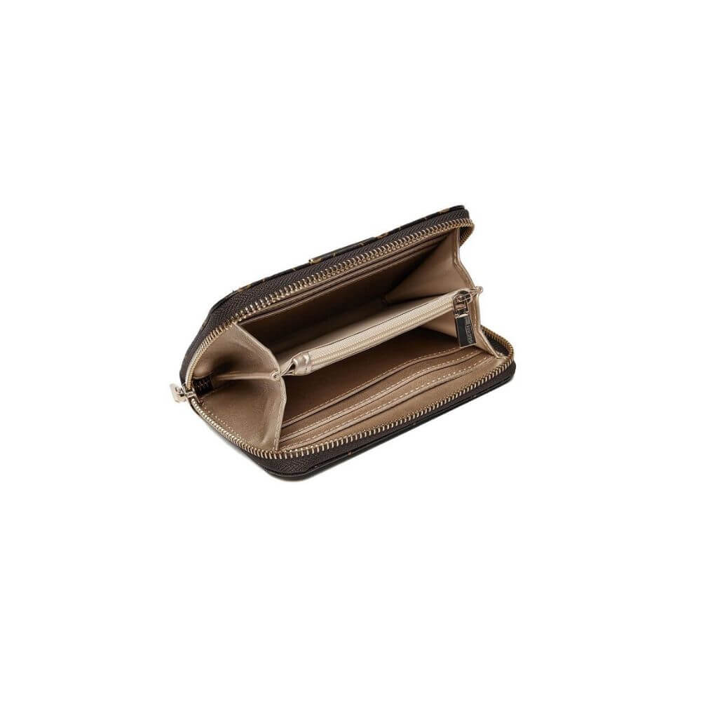 GUESS LAUREL II SLG Γυναικείο Πορτοφόλι Καφέ HWQG74591400-BROWN LOGO