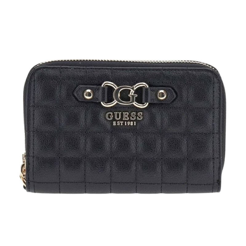 GUESS Nadira SLG Γυναικείο Διπλό Πορτοφόλι Μαύρο HWQG84241640-BLK