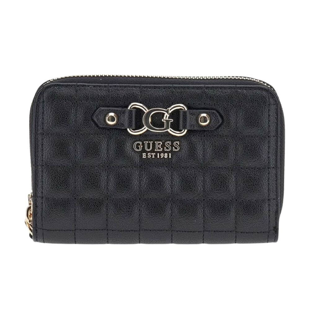 GUESS Nadira SLG Γυναικείο Διπλό Πορτοφόλι Μαύρο HWQG84241640-BLK
