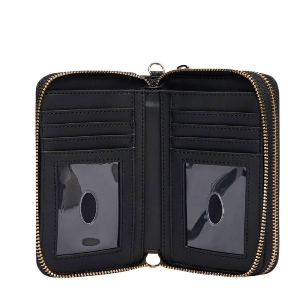 GUESS Nadira SLG Γυναικείο Διπλό Πορτοφόλι Μαύρο HWQG84241640-BLK