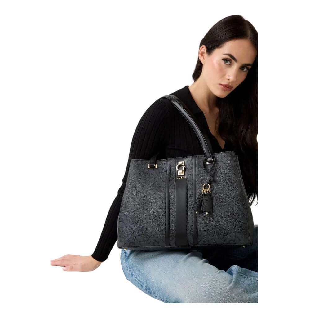 GUESS Erenia Γυναικεία Τσάντα Ώμου Γκρί HWSO7838230-CLO