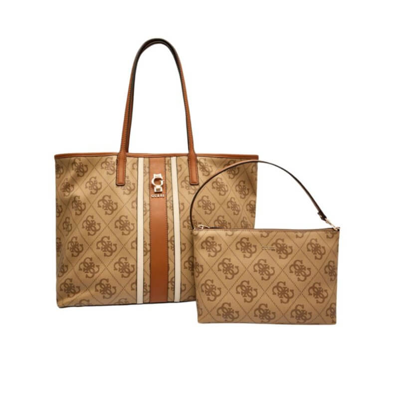 GUESS Erenia Γυναικεία Τσάντα Ώμου Shopper Μπέζ HWSO7838240-LTL