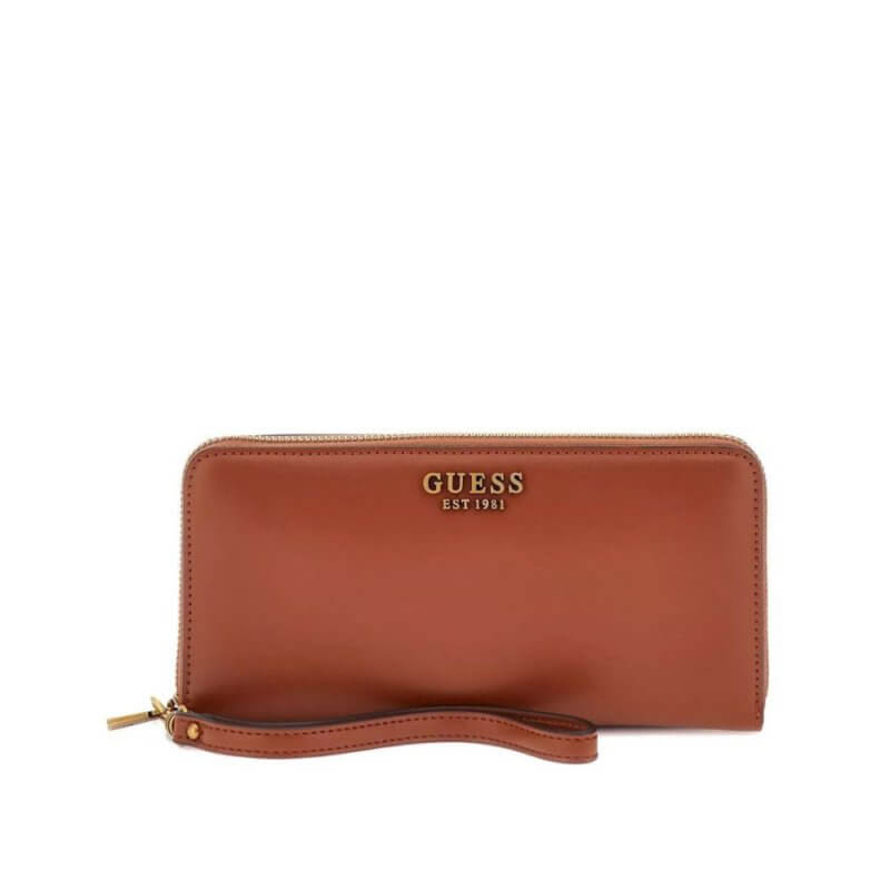 Guess Laurel SLG Γυναικείο Πορτοφόλι Ταμπά HWVB8500460-WHISKEY