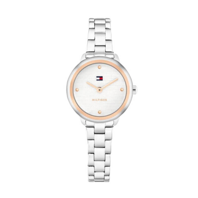 TOMMY HILFIGER Demi Silver Γυναικείο Ρολόι Από Ανοξείδωτο Ατσάλι 1782814