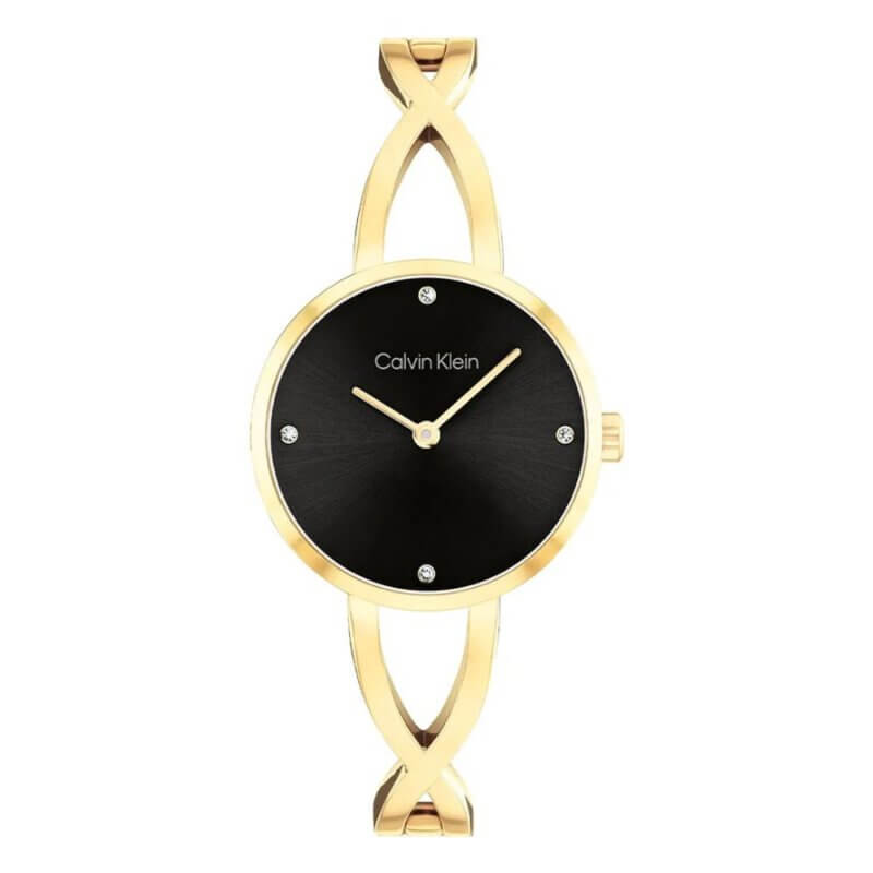 CALVIN KLEIN Γυναικείο Ρολόι Από Ανοξείδωτο Ατσάλι Χρυσό 25100059