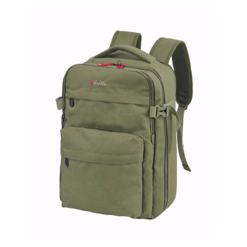 Dielle Ανδρικό Υφασμάτινο Ταξιδιωτικό Σακίδιο Χακί 413M