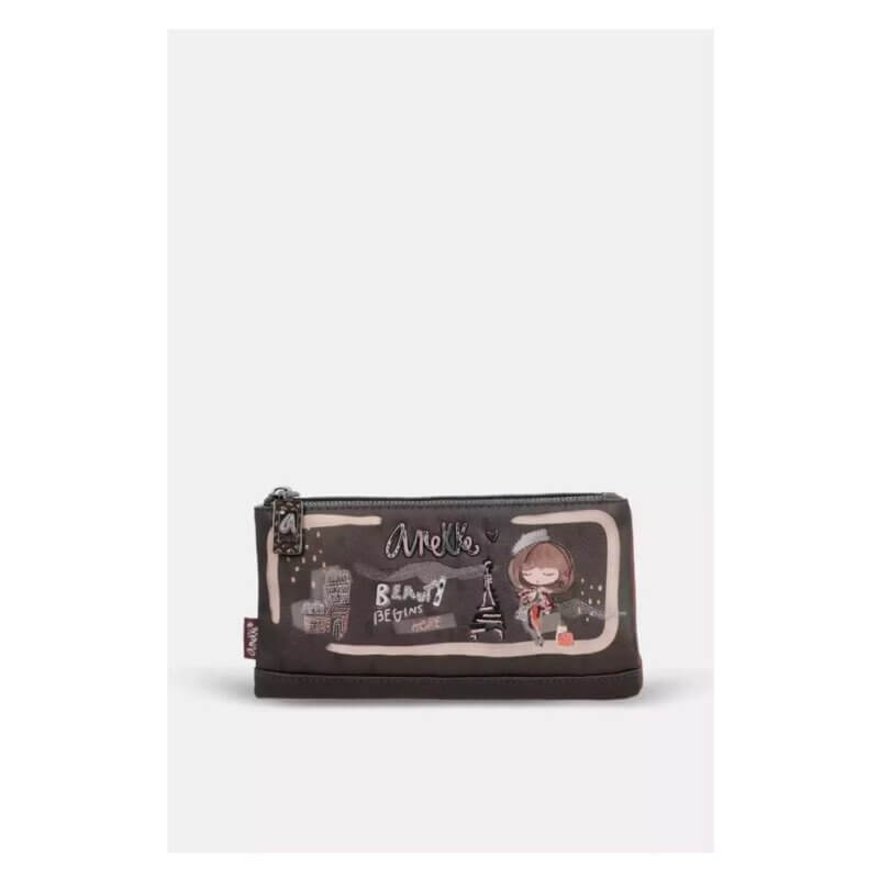 ANEKKE Γυναικείο Πορτοφόλι Καφέ Με RFID 41809-906